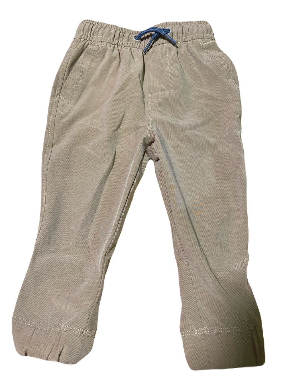Vineyard Vines Kids Khaki Joggers with Blue Drawstring